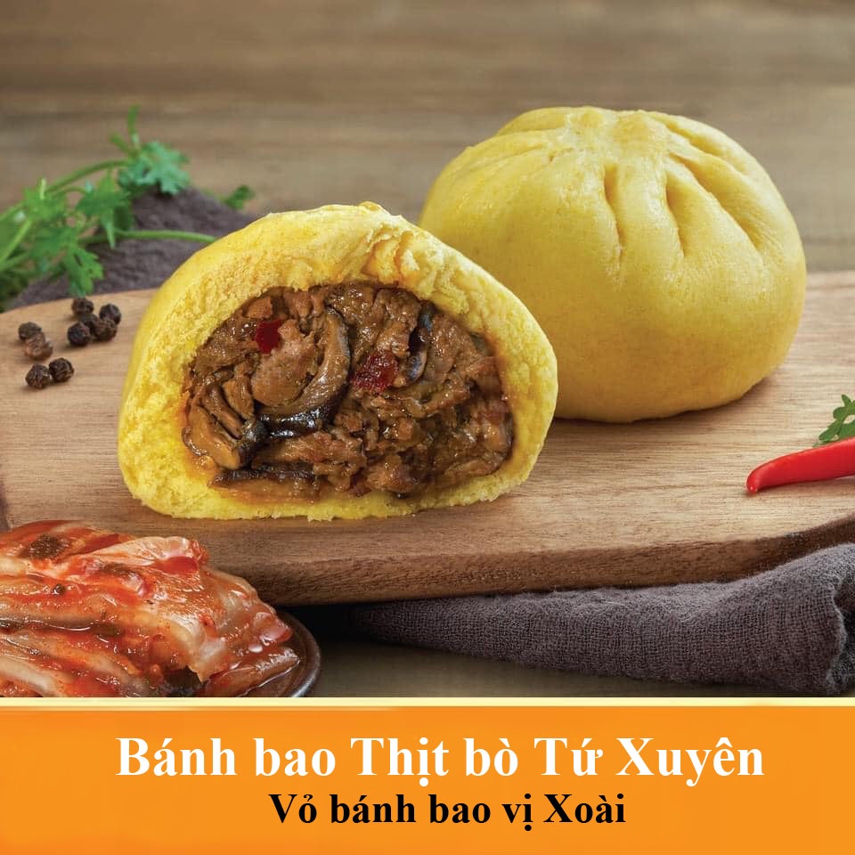 BỘT BÁNH BAO NGŨ SẮC, có sẵn men nở