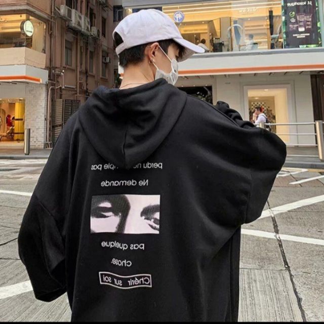 Áo hoodie ulzzang siêu chất đôi mắt (Size nữ)