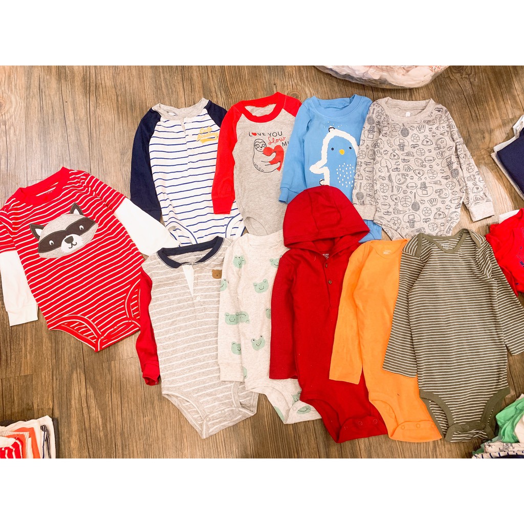 Bodysuit tay dài bé trai BD021222