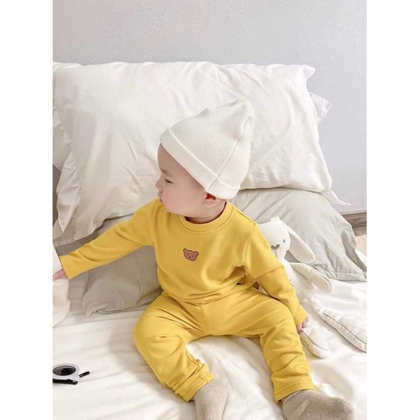 SET 3BỘ GẤU CHẤT COTTON BOZIP CHO BÉ SIÊU ĐẸP