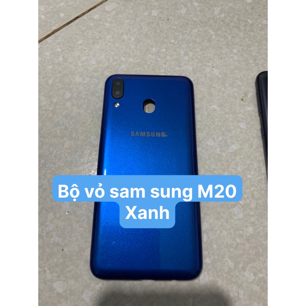Bộ vỏ Sam sung M20 / SM - M205F - samsung (bộ gồm lưng , sườn và đủ phím bấm)