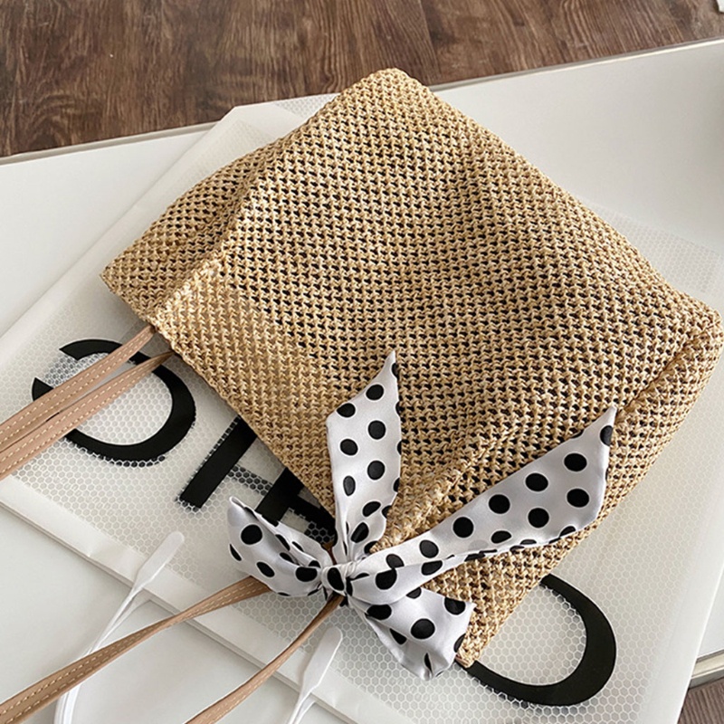 Túi Xách Cỡ Lớn Phối Ruy Băng Lụa Phong Cách Vintage