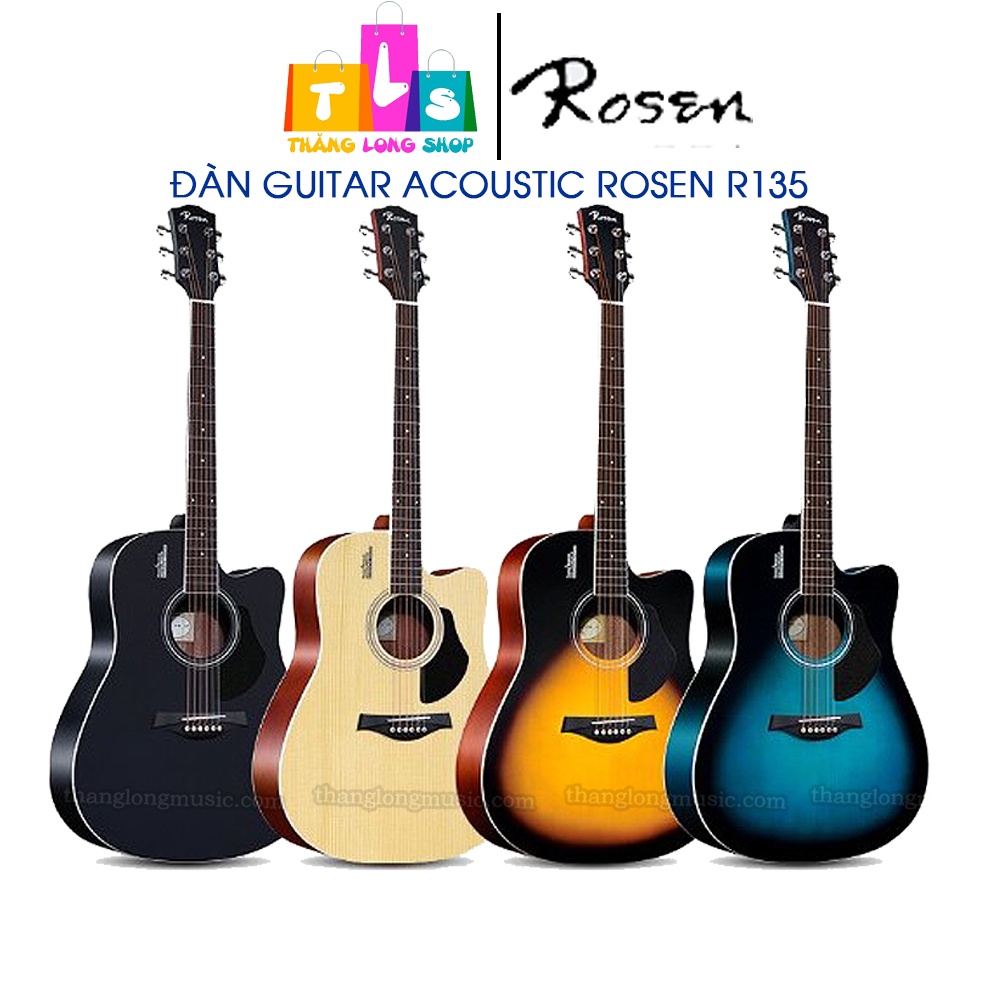 Đàn Guitar Acoustic Rosen R-135 (CHÍNH HÃNG)ĐỦ MÀU