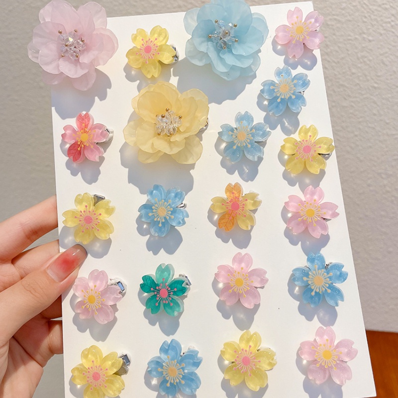 Bộ 5 Kẹp Tóc Hình Hoa Anh Đào Dễ Thương Cho Nữ