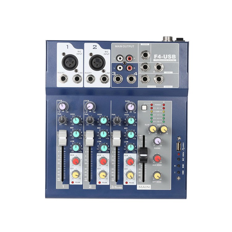 Mixer YAMAHA F4 Bluetooth – Mixer Thu Âm, Live Stream Giá Rẻ