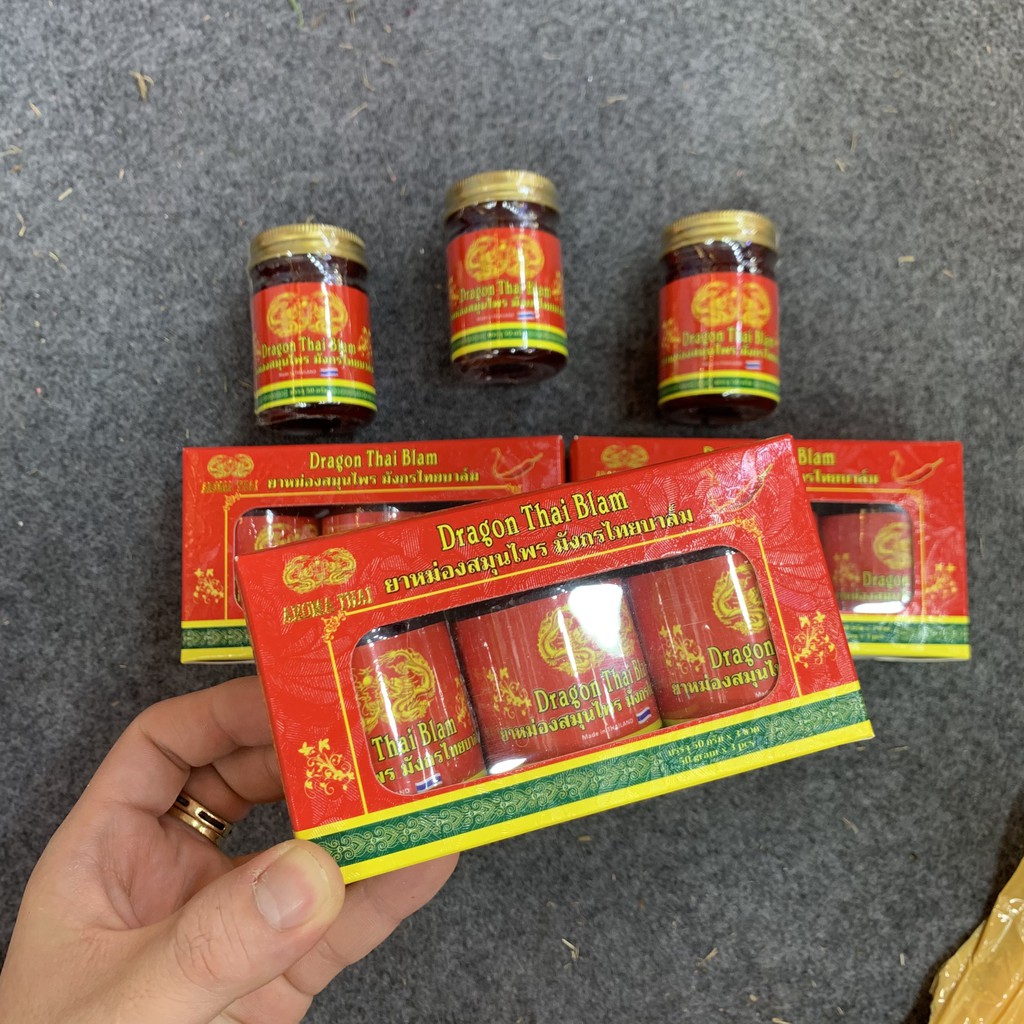 Dầu Cù Là 32 vị Dragon Thai Blam 50Gr |HOT|