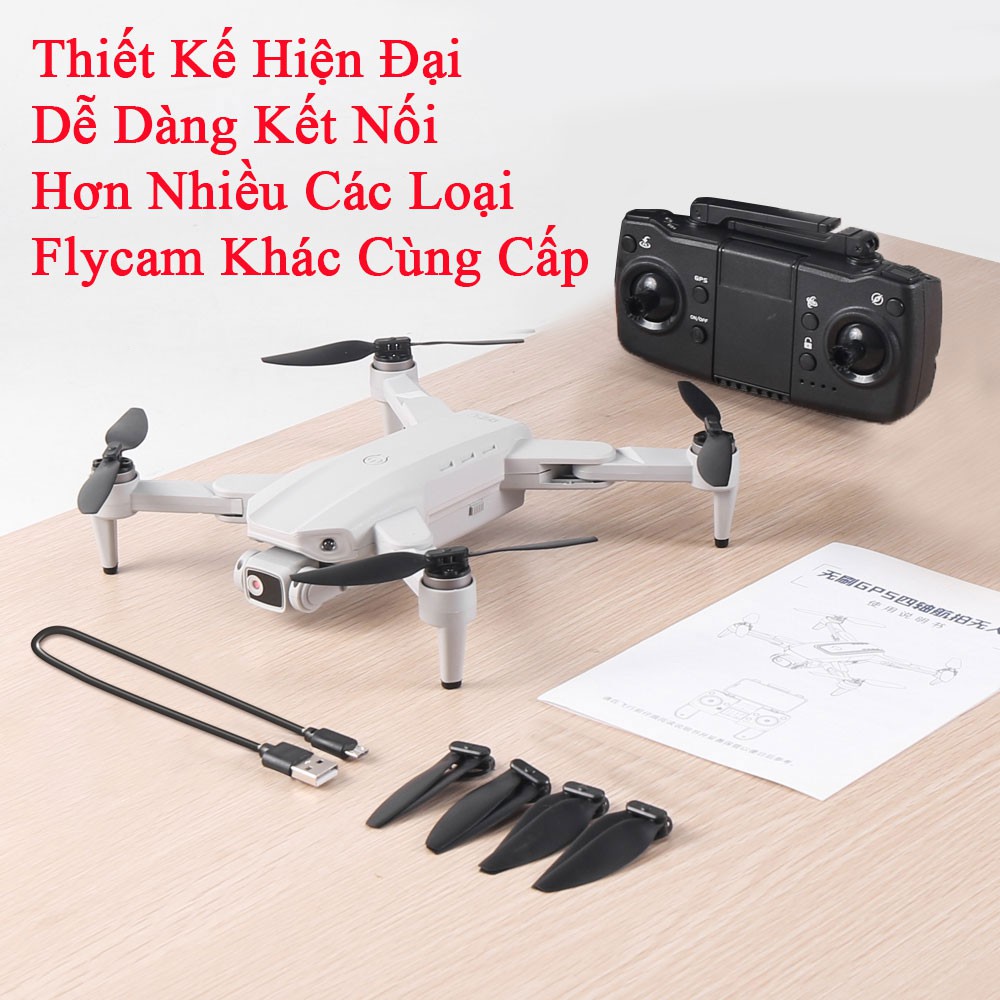 Flycam Mini Drone Camera 4k Máy Bay Cao Cấp Định Vị GPS Động Cơ Không Chổi Than (Tặng Balo)