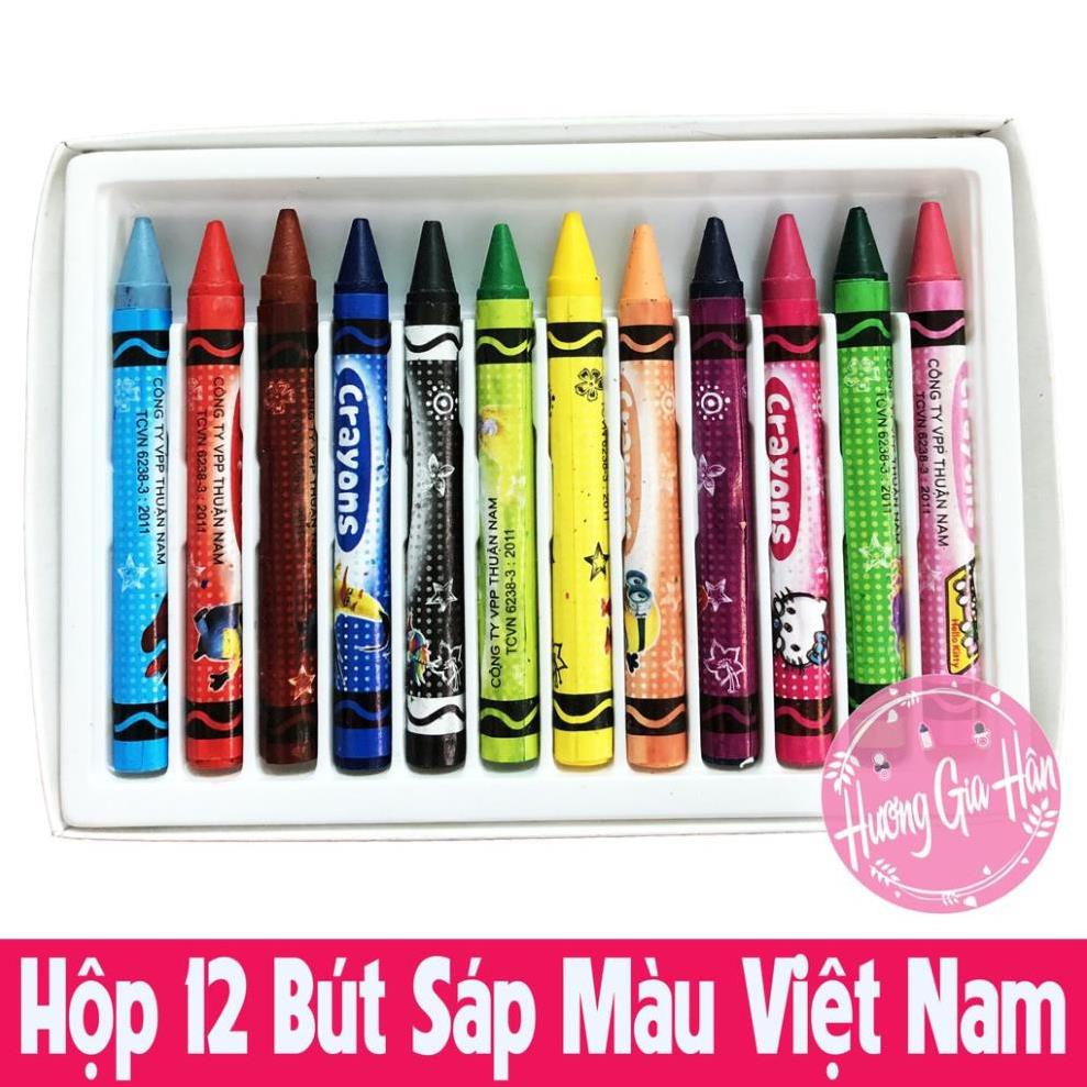 Hộp Bút Màu 12 Màu Sáp Cho Bé Thoả Sức Sáng Tạo [Thanh Mai Shop]