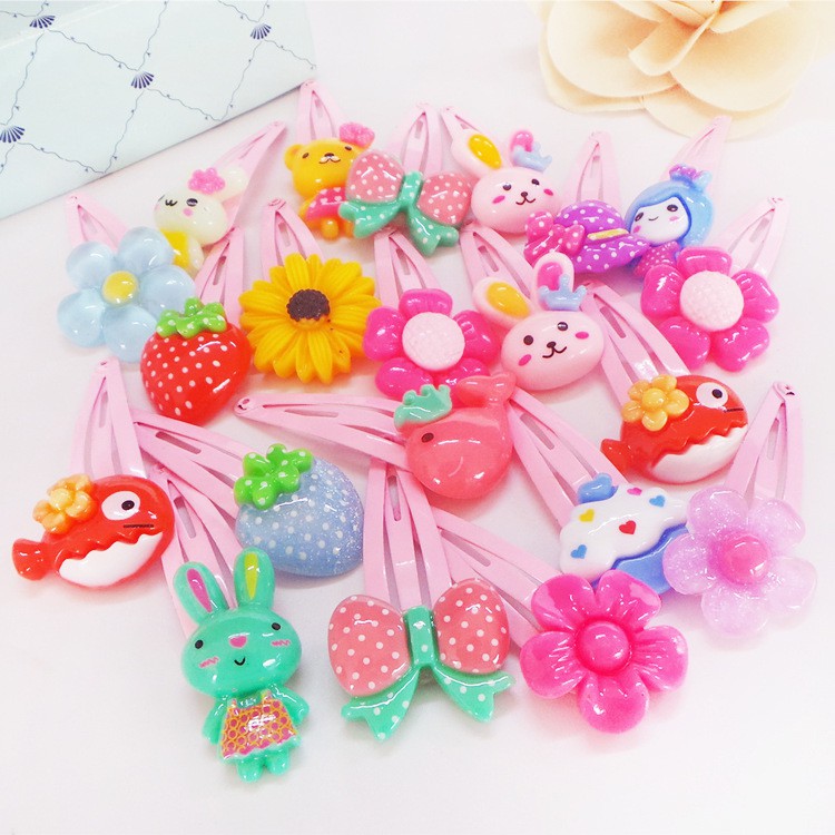 Kẹp Tóc Cho Bé💖FREESHIP💖Giảm 2K khi nhập [PHUKIENX2] Kép Tóc Dạng Bấm Họa Tiết Đáng Yêu Cho Bé Xinh