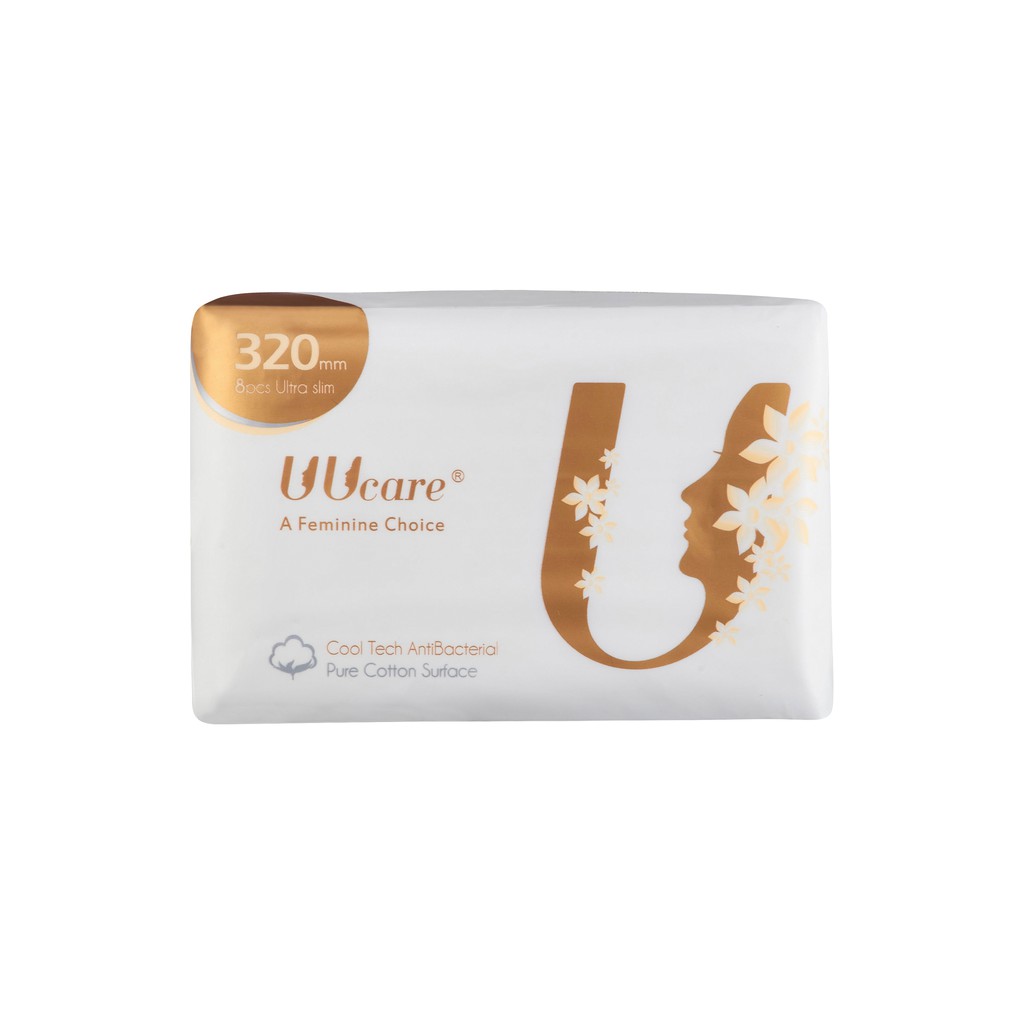Băng vệ sinh Kháng Khuẩn Làm Mát UUcare CoolTech 32cm ban đêm