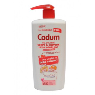 Sữa tắm gội cho trẻ từ 1 tuổi Cadum Đỏ 750ml