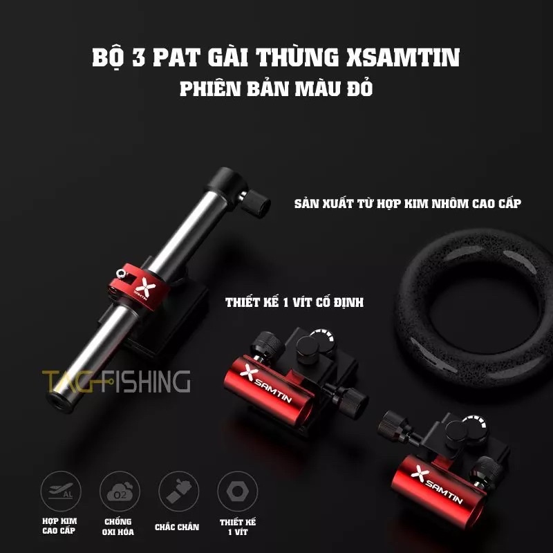 Bộ 3 Pát Gài Thùng Câu Xsamtin - Chính Hãng