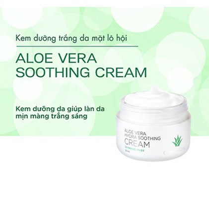 Kem Lô Hội Kem Dưỡng Cấp Ẩm Trắng Sáng Tái Tạo Da Chống Lão Hóa GoodnDoc Aloe Vera Hydra Soothing Cream