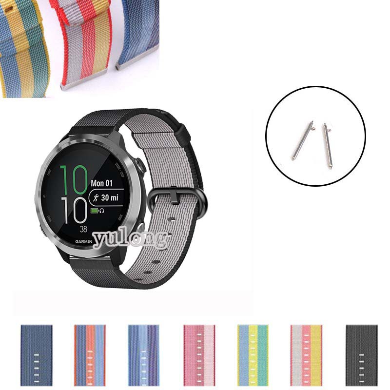 Dây đeo bằng sợi nylon cho Garmin Forerunner 645 245 245m