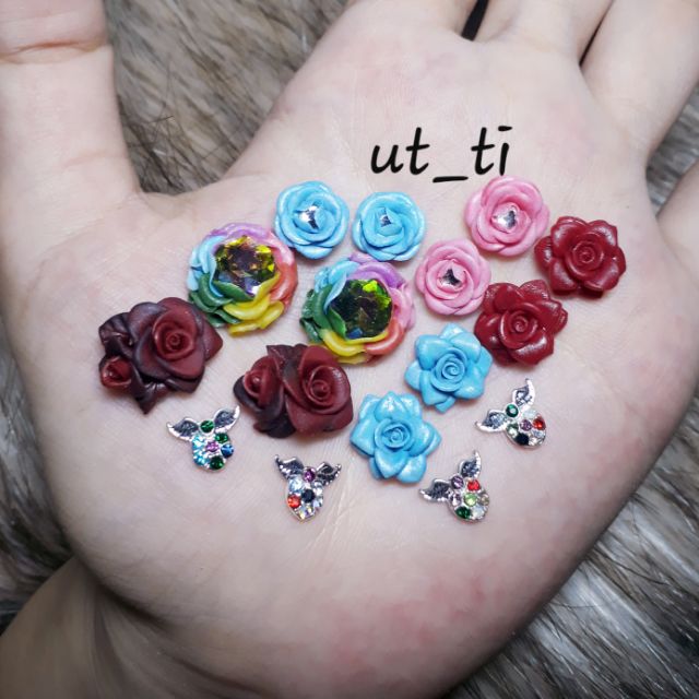 Hoa hồng kép nail