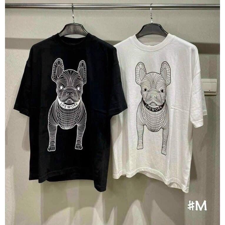 Áo thun tay lỡ form rộng DOG LIFE WORK unisex dáng rộng basic, áo phông 3D vải COTTON Cao Cấp [TATO]