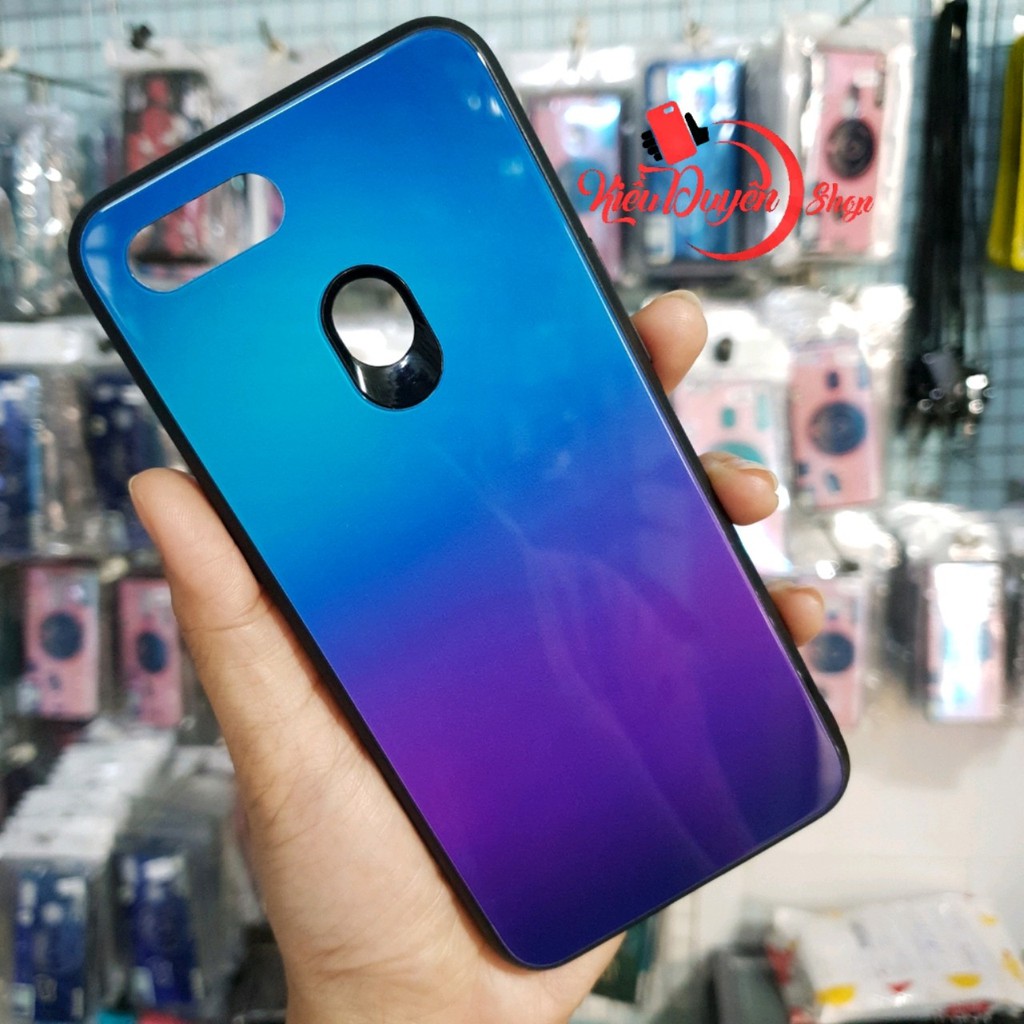 Ốp lưng kính đa sắc Oppo F9