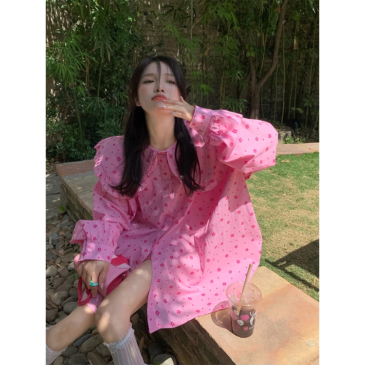 JaneQ Áo sơ mi hoa baby Hàn Quốc