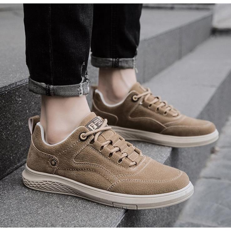 Giày sneaker thể thao da nam cao cấp D93, phong cách trẻ trung năng động, đế cao su non đi cực êm *&61 . 1!