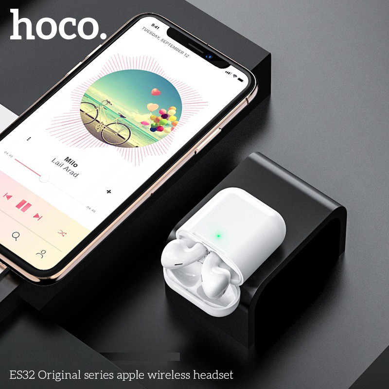 Tai nghe Bluetooth True Wireless Hoco ES32 Original series V5.0 (Trắng) - sạc không dây