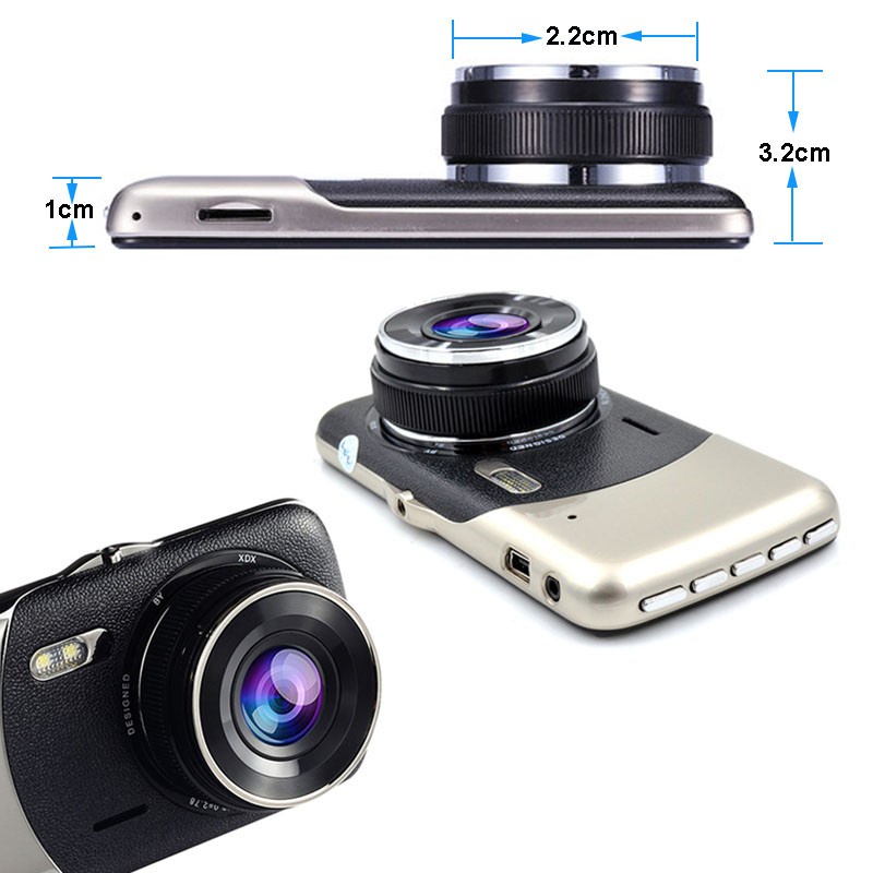 Bộ camera hành trình Ô TÔ Trước sau X002 ( Cam trước 1080P - Cam sau 720P) ống kính kép siêu bền | BigBuy360 - bigbuy360.vn