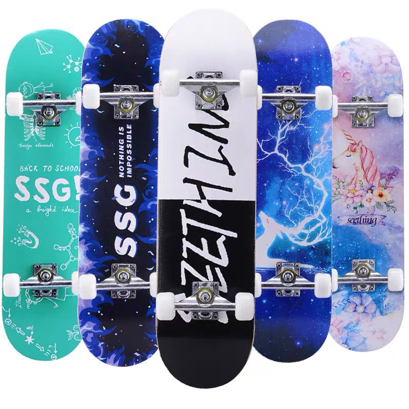 Ván Trượt thể thao 70cm, Skateboard Chính Hãng GUROSS Gỗ Ép Cao Cấp 9 Lớp Hoàn Thiện