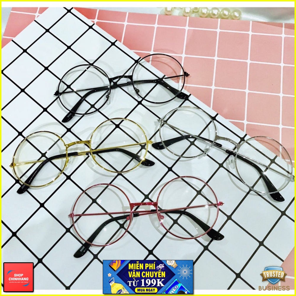 MẮT KÍNH GIẢ CẬN NGỐ TRÒN 4 MÀU MỚI CỰC HOT AH170
