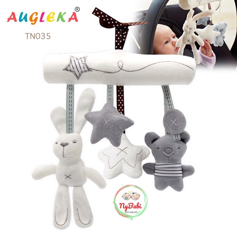 Thú Bông Treo Nôi Cũi Xe Đẩy Phát Nhạc Cho Bé Augleka