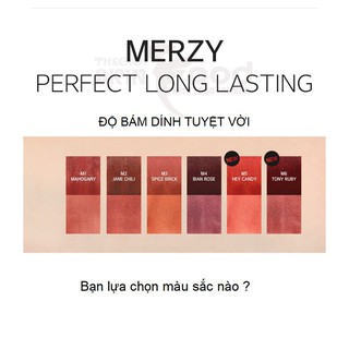Son Merzy |FREE SHIP| Son Kem Lì Siêu Mịn Merzy Bite The Beat Mellow Tint 4g
