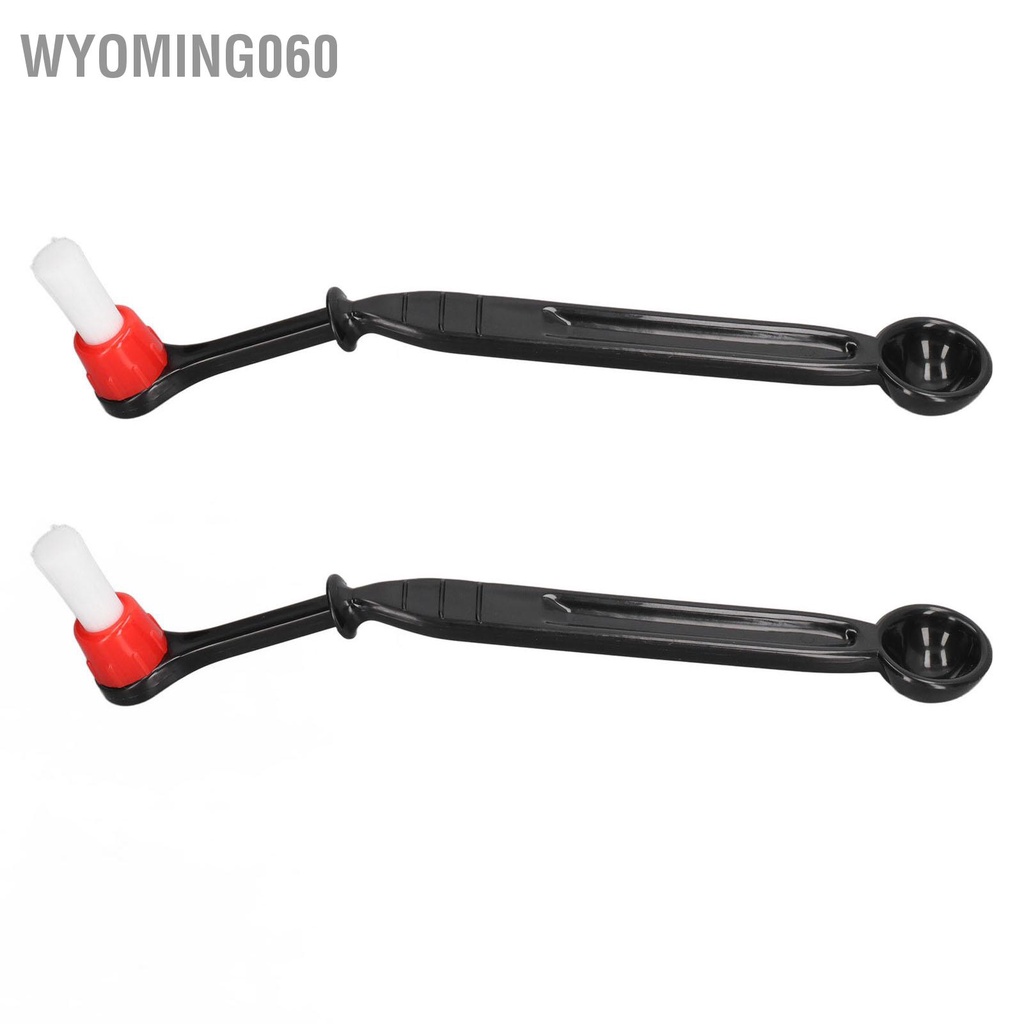 Wyoming060 2 cái Máy pha cà phê Bàn chải làm sạch Nylon cứng Công cụ cho xay Sữa đóng băng