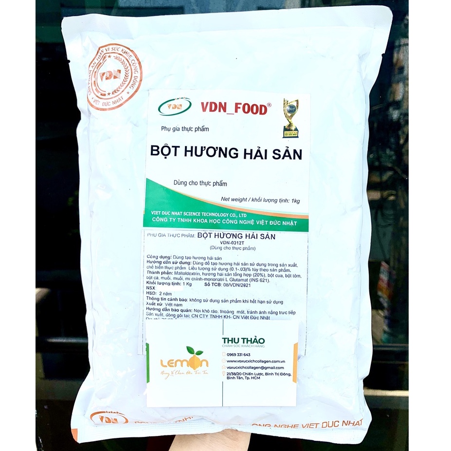 1Kg Bột hương hải sản VDN - Tạo mùi thơm cho các sản phẩm từ thủy hải sản, cá viên, tôm viên, chả cá, chả mực