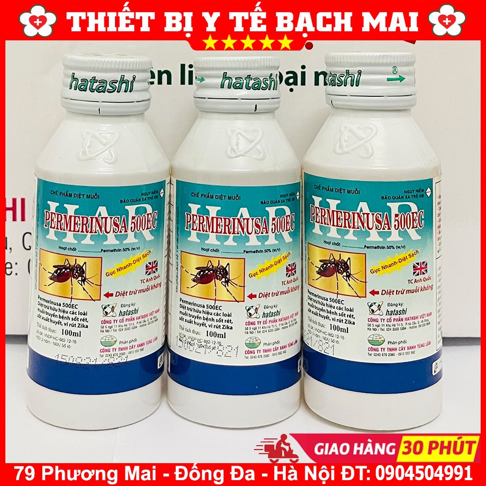 Thuốc Diệt Muỗi Và Côn Trùng PERMERINUSA 500EC 100ml - Công Nghệ ANH QUỐC