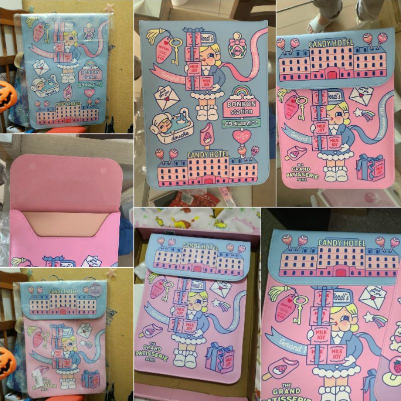 Túi chống sốc 12 13.3 15 inch da PU cho laptop Macbook Pro Bentoy Milkjoy The grand Budapest Lobby girl