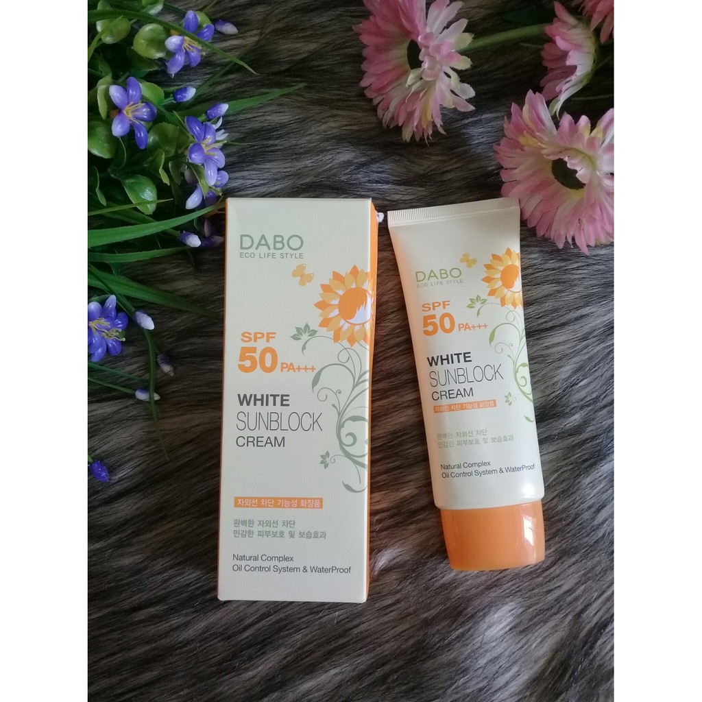 Kem Chống Nắng Hàn Quốc Dabo White Sunblock Cream SPF50