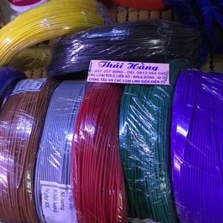 Dây điện mềm 0.3 mm/100 m cuộn bán 100 m( có nhiều màu )