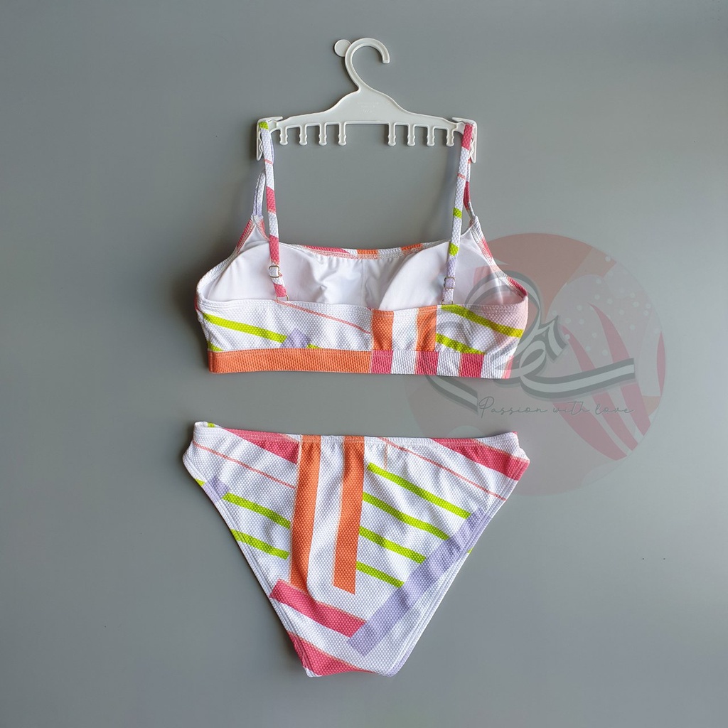 Bộ bơi hai mảnh hoạ tiết cắt cạnh ấn tượng Aero xuất khẩu Mỹ