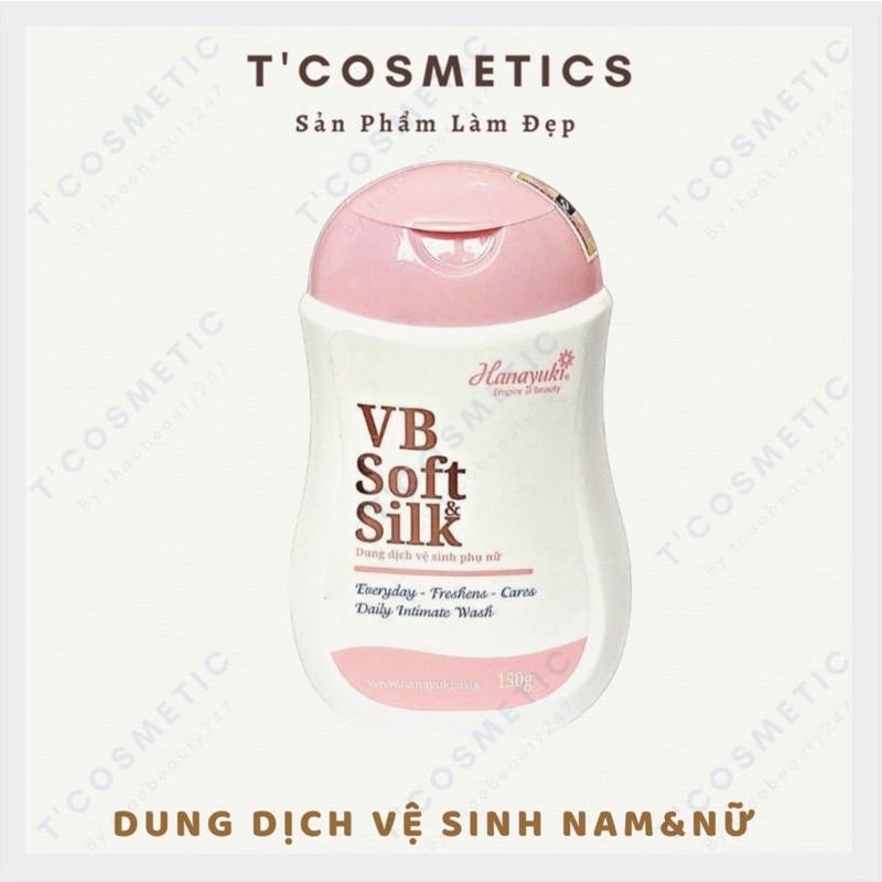 Dung Dịch Vệ Sinh VB Soft Silk Hanayuki - Giúp Cân Bằng Độ PH - Dưỡng Da - Ngăn Mùi - Tạo Độ Ẩm