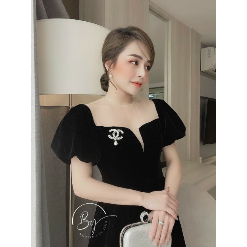 Đầm nhung bigsize 55 đến 90 ký | BigBuy360 - bigbuy360.vn