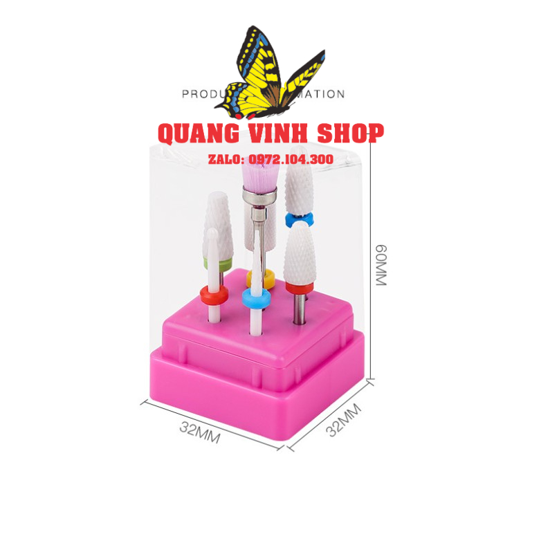 Bộ đầu mài sứ phá gel phá bột 7 chi tiết