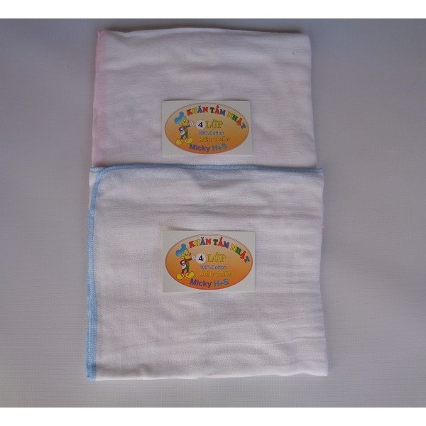 Khăn tắm Micky 4 lớp