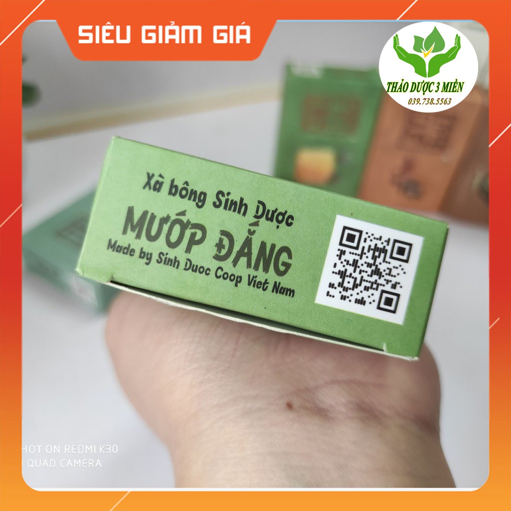 Xà Phòng Xà bông Mướp Đắng organic sạch mát da, sát khuẩn, ngừa mụn lưng, rôm sảy mề đay dạng sáp 100gr hàng chính hãng