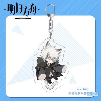 (Mica trong acrylic) Móc khóa Arknights viền xanh quà tặng xinh xắn dễ thương in hình anime chibi nhiều mẫu