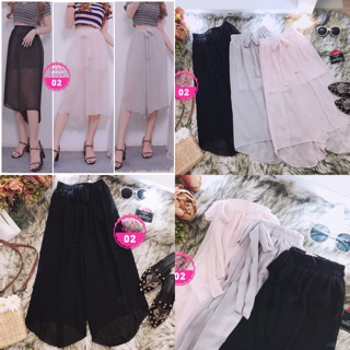 Quần ống rộng đuôi cá voan 2 lớp siêu hot HÌNH THẬT 100%