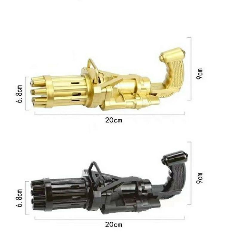 súng bắn bong bóng 8 nòng siêu manh tặng kèm pin