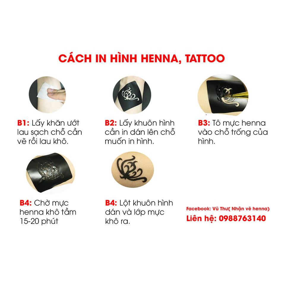 KHUÔN HENNA _ INBOX CHỌN MẪU