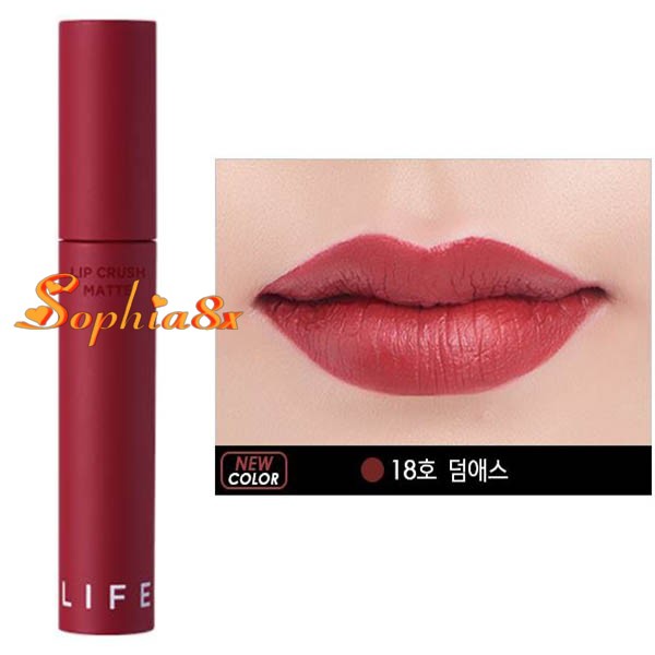 [Nhiều màu] Son kem lì lâu trôi It's Skin Life Color Lip Crush Matte Its Skin 01-18