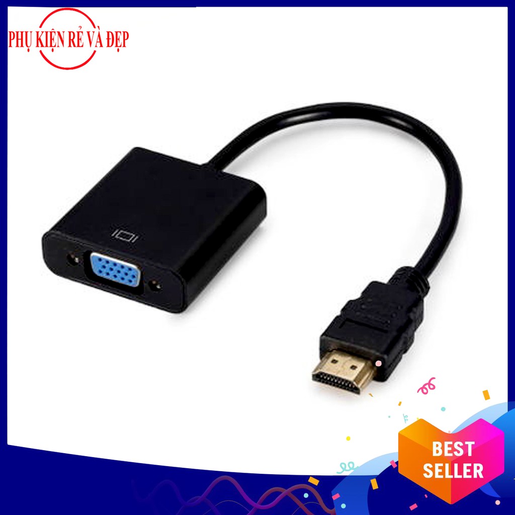 Cáp chuyển đổi HDMI sang VGA (Đen)