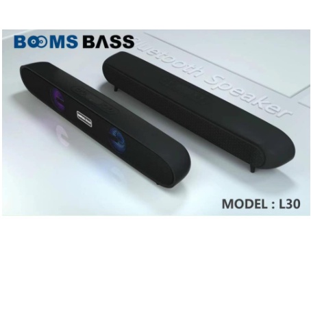 Loa Bluetooth BoomBass L30 Tích Hợp USB Thẻ Nhớ TF FM AUX Đèn Led Bass Trầm Mạnh, Speaker Không Dây Di Động T&amp;T