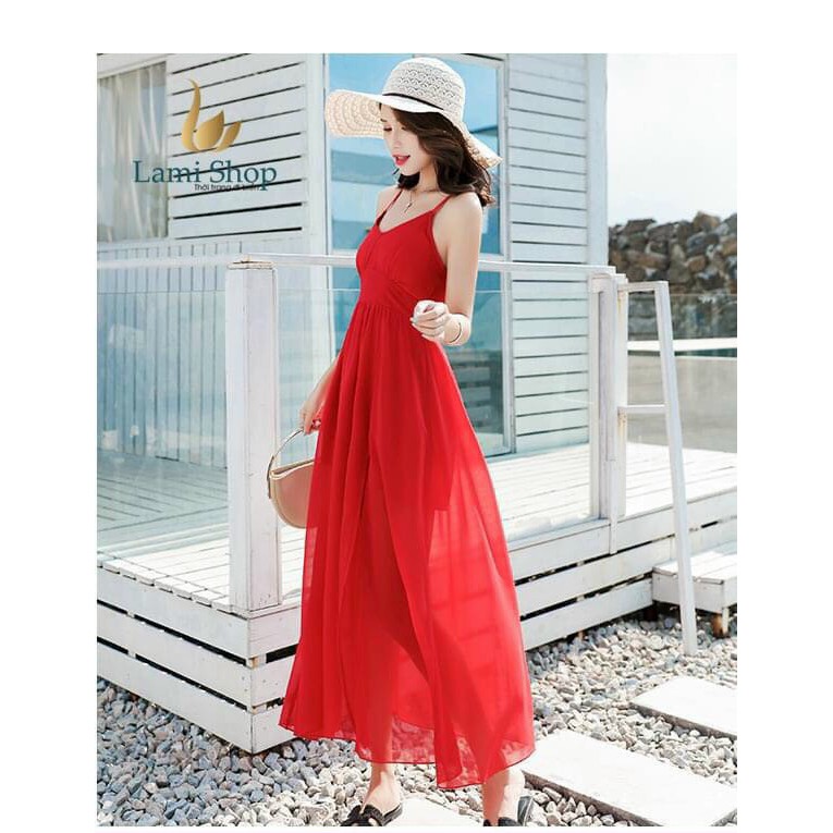 Đầm maxi đan dây đi biển | BigBuy360 - bigbuy360.vn