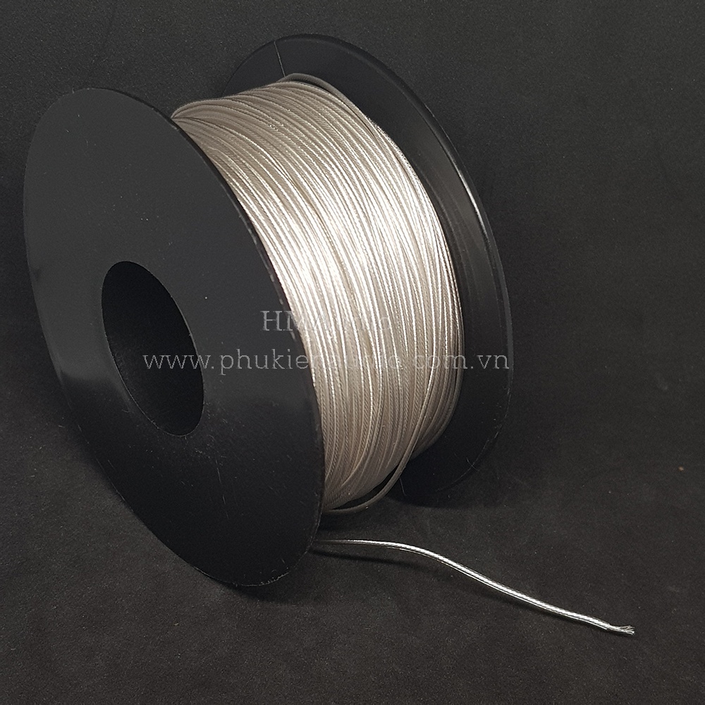 Dây đồng mạ bạc 7N OCC Litz 24AWG đường kính 1.2mm